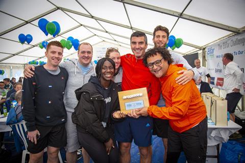 Pulling power: the Marks & Spencer team took the tug of war trophy